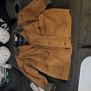 Mens jacket size large brown